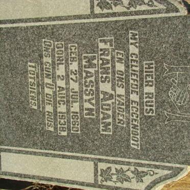 MASSYN Frans Adam 1860-1938