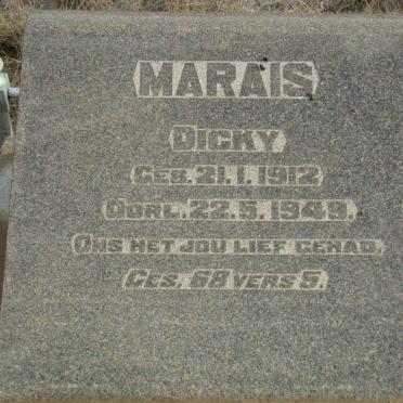 MARAIS Dicky 1912-1949