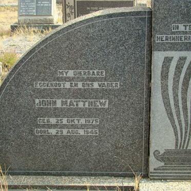 MATTHEW John 1875-1945