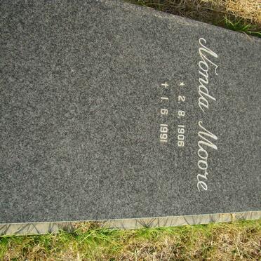 MOORE Vonda 1906-1991