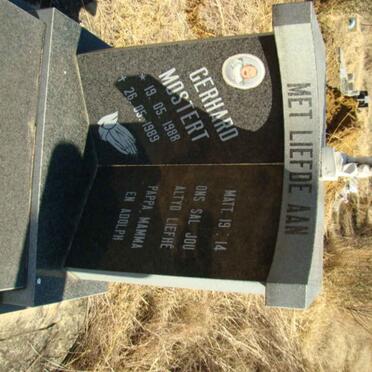 MOSTERT Gerhard 1988-1989