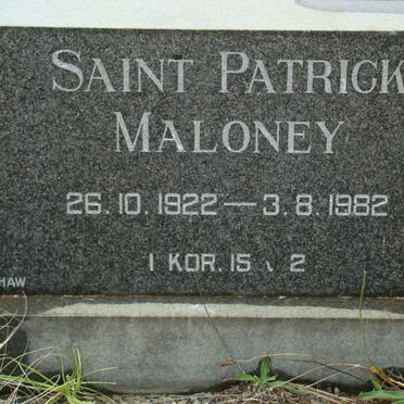 MALONEY Saint Patrick 1922-1982