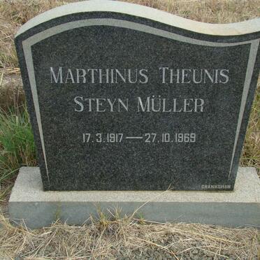 MULLER Marthinus Theunis Steyn 1917-1969
