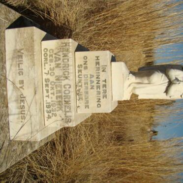 NIEKERK Hendrick Cornelis, van 1932-1934