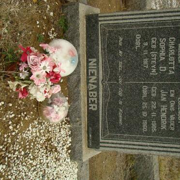 NIENABER Jan Hendrik 1905-1960 &amp; Charlotta Sophia D. STEYN 1917-