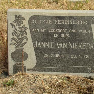 NIEKERK Jannie, van 1919-1975