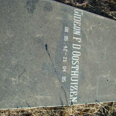 OOSTHUIZEN Gideon F.D. 1942-1995