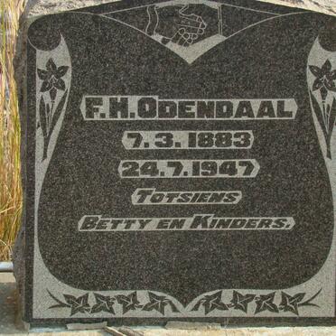 ODENDAAL F.H. 1883-1947