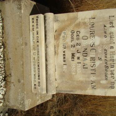 ODENDAAL Lourens Christiaan 1910-1939