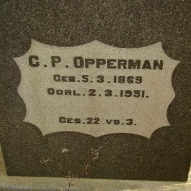 OPPERMAN C.P. 1869-1951