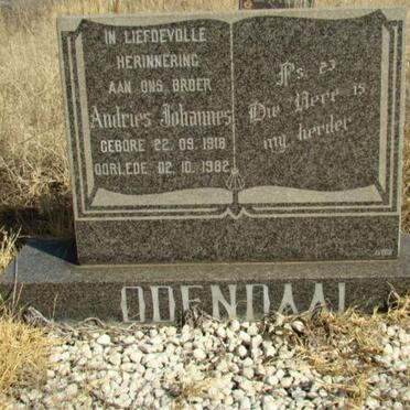 ODENDAAL Andries Johannes 1918-1982