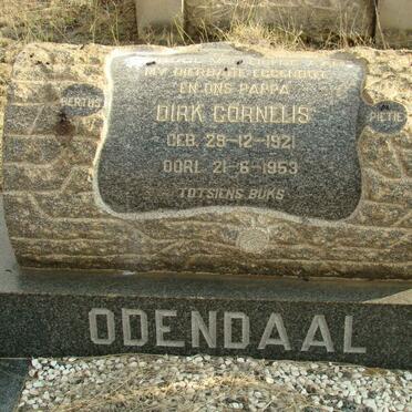ODENDAAL Dirk Cornelis 1921-1953
