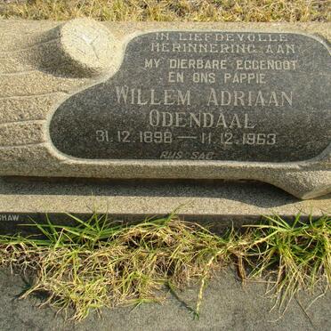 ODENDAAL Willem Adriaan 1898-1963