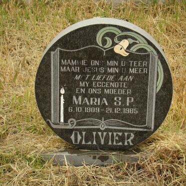 OLIVIER Maria S.P. 1909-1985