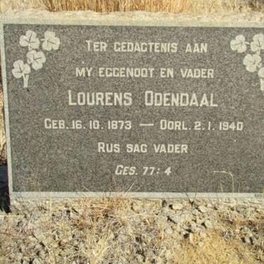 ODENDAAL Lourens 1873-1940