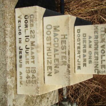 OOSTHUIZEN Hester Magdalena 1945-1945