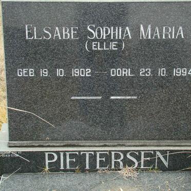 PIETERSEN Elsebe Sophia Maria 1902-1994