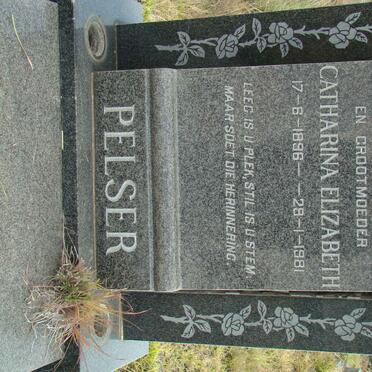 PELSER Catharina Elizabeth 1896-1981