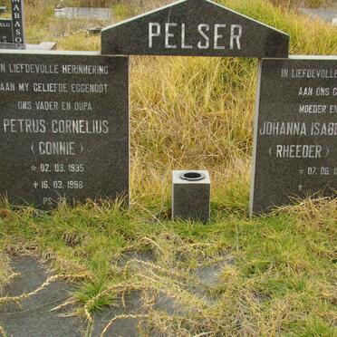 PELSER Petrus Cornelius 1935-1998 &amp; Johanna Isabella Maria RHEEDER 1942-