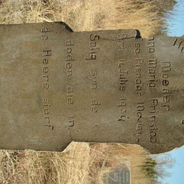 PRINSLOO Anna Maria nee PIENAAR ?-1934