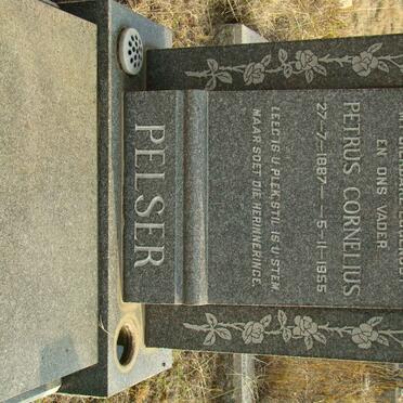 PELSER Petrus Cornelius 1887-1955