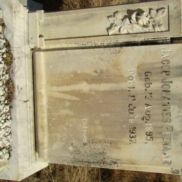 PIENAAR Jacob Johannes 1895-1937