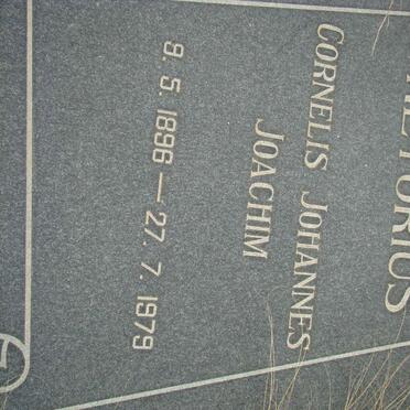 PRETORIUS Cornelis Johannes Joachim 1896-1979