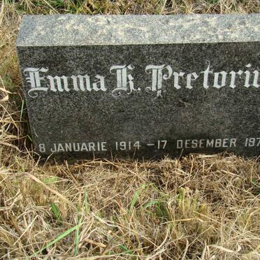 PRETORIUS Emma ?. 1914-1978