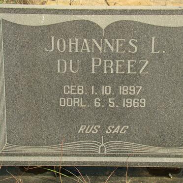 PREEZ Johannes L., du 1897-1969