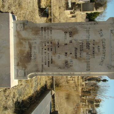 PRINSLOO Gertruider Johanna nee HUMAN 1875-1922