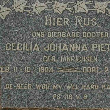PIETERSE Cecilia Johann nee HINRICHSEN 1904-1946