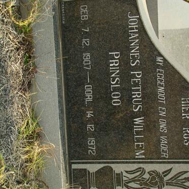 PRINSLOO Johannes Petrus Willem 1907-1972