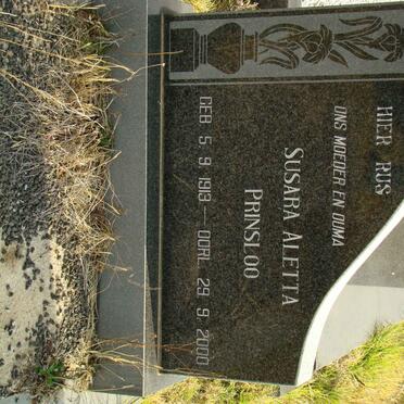 PRINSLOO Susara Aletta 1913-2000