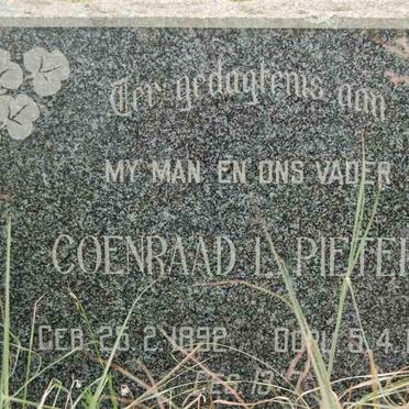 PIETERS Coenraad 1892-1960