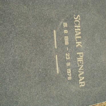 PIENAAR Schalk 1916-1976