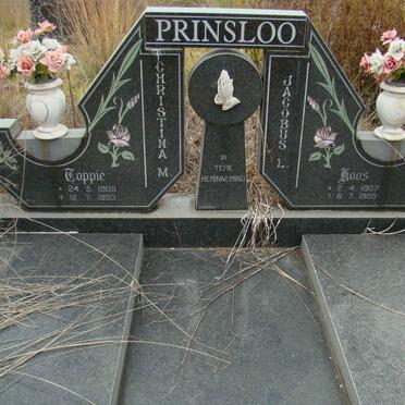 PRINSLOO Jacobus l. 1907-1985 &amp; Christiana M. 1905-1993