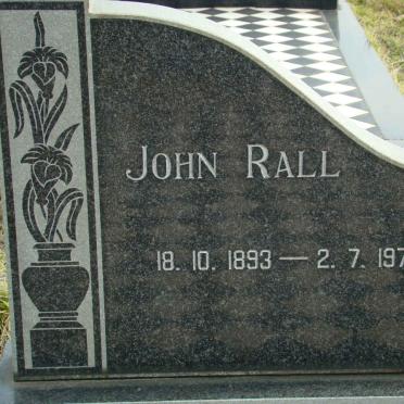 RALL John 1893-1974