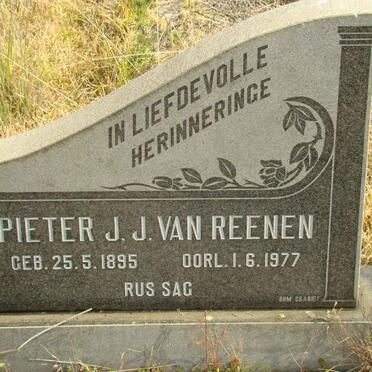 REENEN Pieter J.J., van 1895-1977