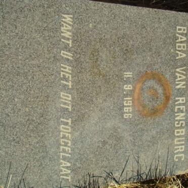 RENSBURG Baba, van  -1966