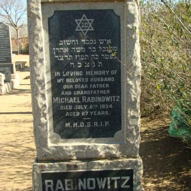 RABINOWITZ Michael -1934