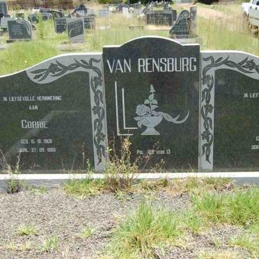 RENSBURG Corrie, van 1906-1980 &amp; Nelie 1913-
