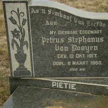 ROOYEN Petrus Stephanus, van 1917-1960
