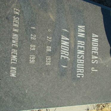 RENSBURG Andreas, J. van 1936-1991