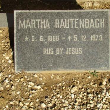 RAUTENBACH Martha 1888-1973