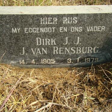 RENSBURG Dirk J.J., J. van 1905-1979