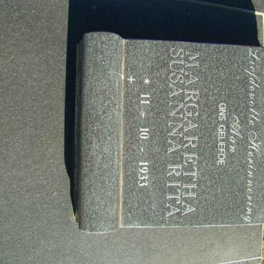 ROOYEN Margaretha Susanna Rita,van 1933-