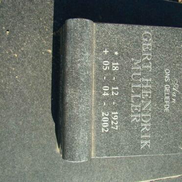 ROOYEN Gert Hendrik Muller,van 1927-2002