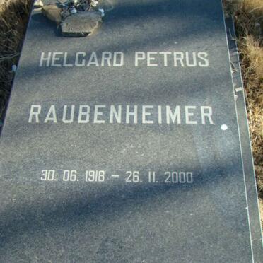RAUBENHEIMER Helgard Petrus 1918-2000