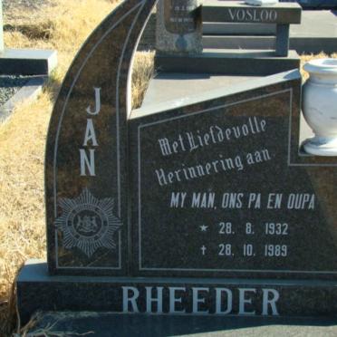 RHEEDER Jan 1932-1989