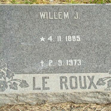 ROUX Willem J., le 1885-1973